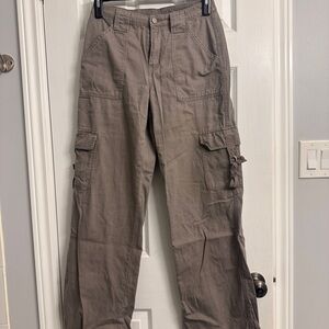 Woman’s Gray Cargo Pants, Size S/M